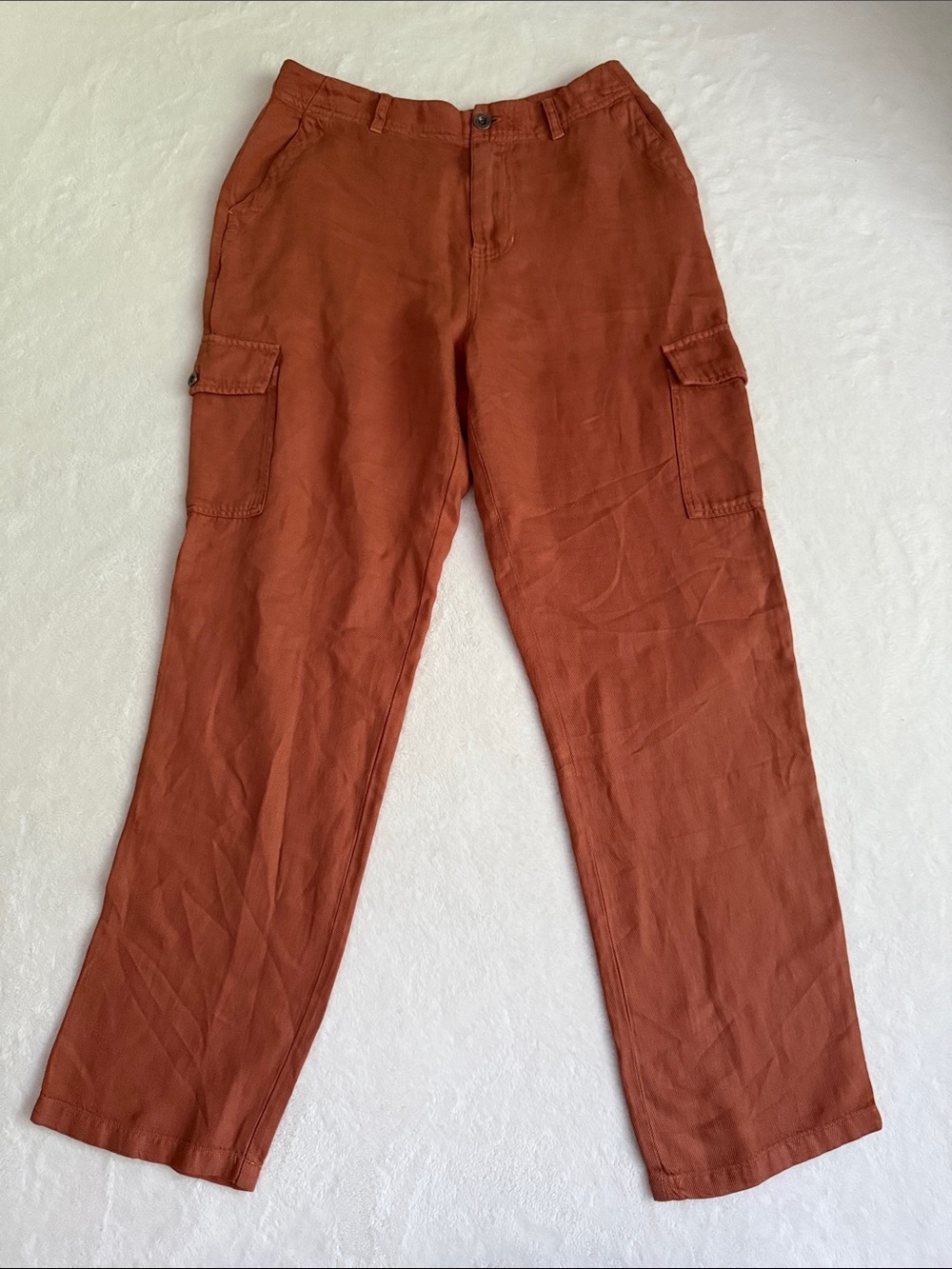 cloth & stone Women's Rust Straight Leg Cargo Pants for Anthropologie